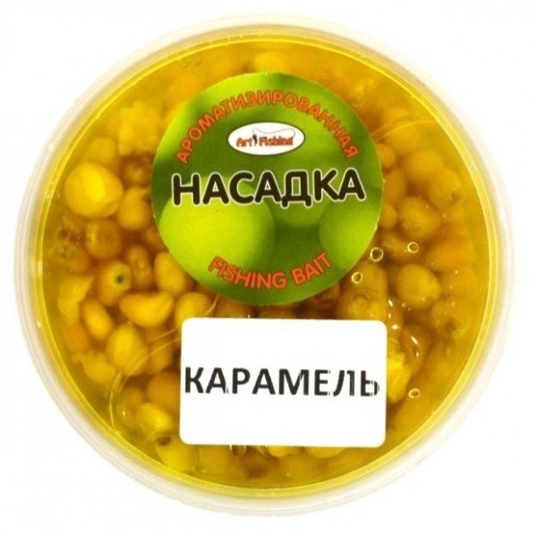 Кукуруза наживка, Art Fishing, банка, 150 мл, вкус Карамель